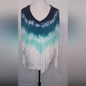 Young fabulous and broke tie dye long sleeve blouse